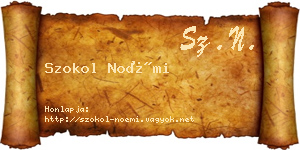 Szokol Noémi névjegykártya